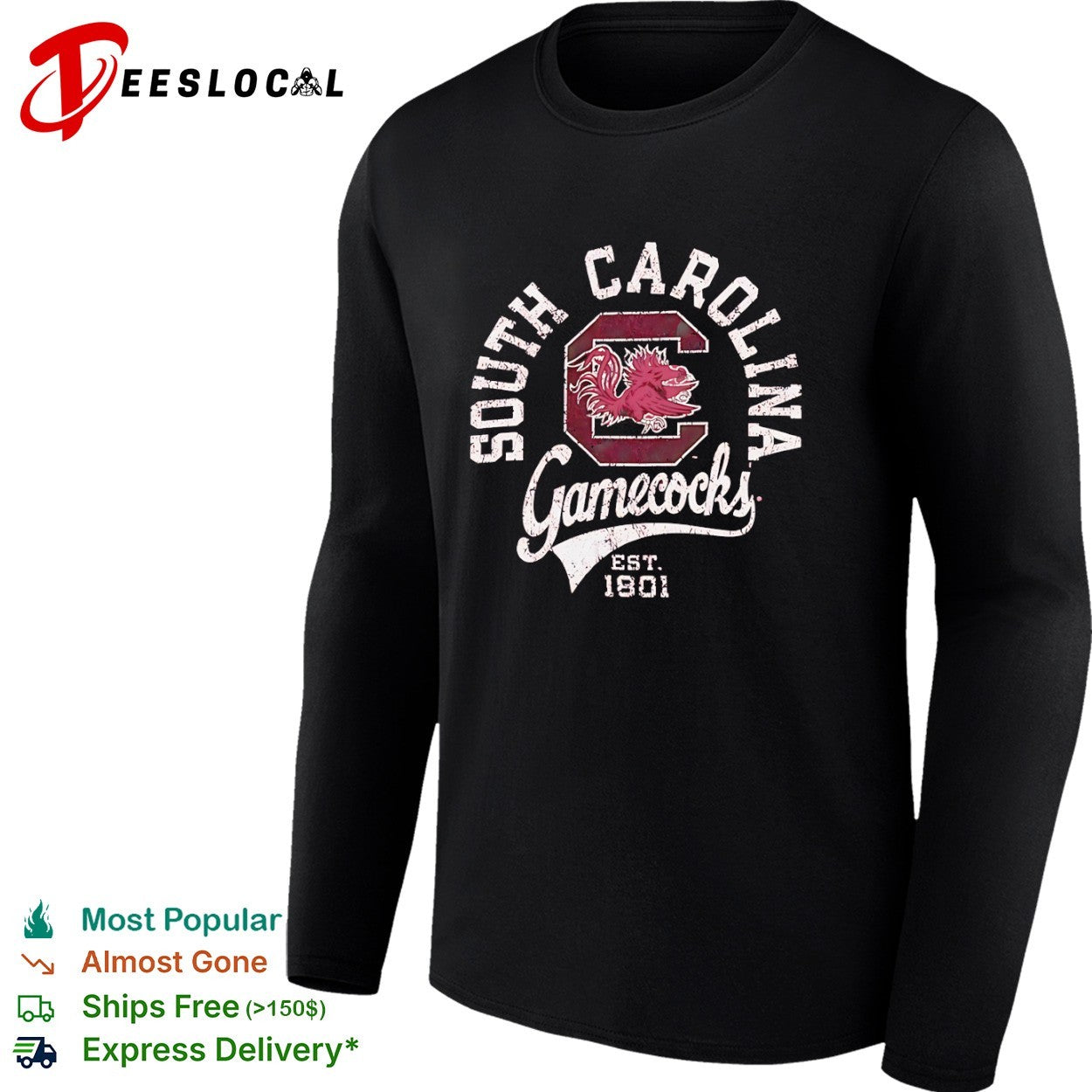 South Carolina Gamecocks est 1801 NCAA shirt