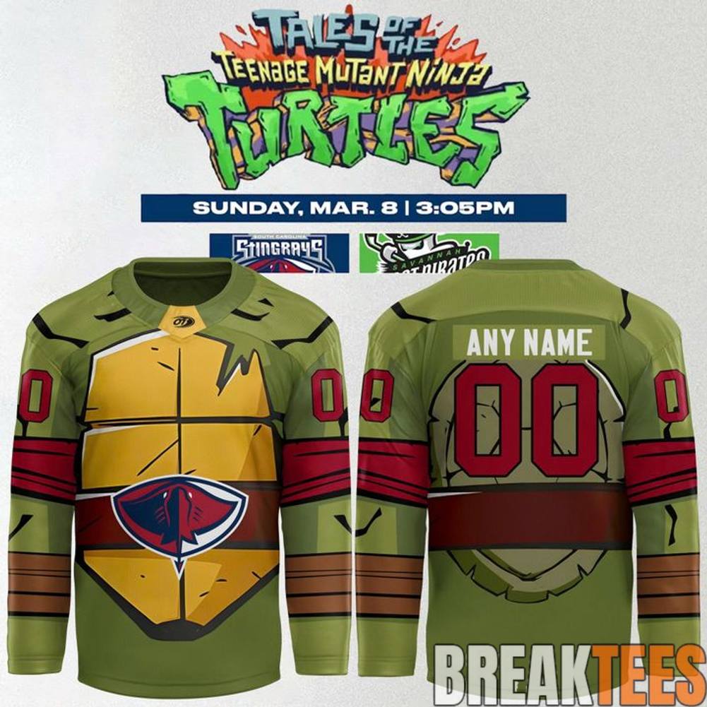 South Carolina Stingrays x Teenage Mutant Ninja Turtles Night Hockey Jersey