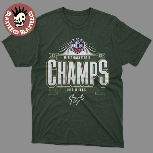 South Florida Bulls Men’s Basketball 2026 American Conference Tournament Champions Locker Room T-Shirt