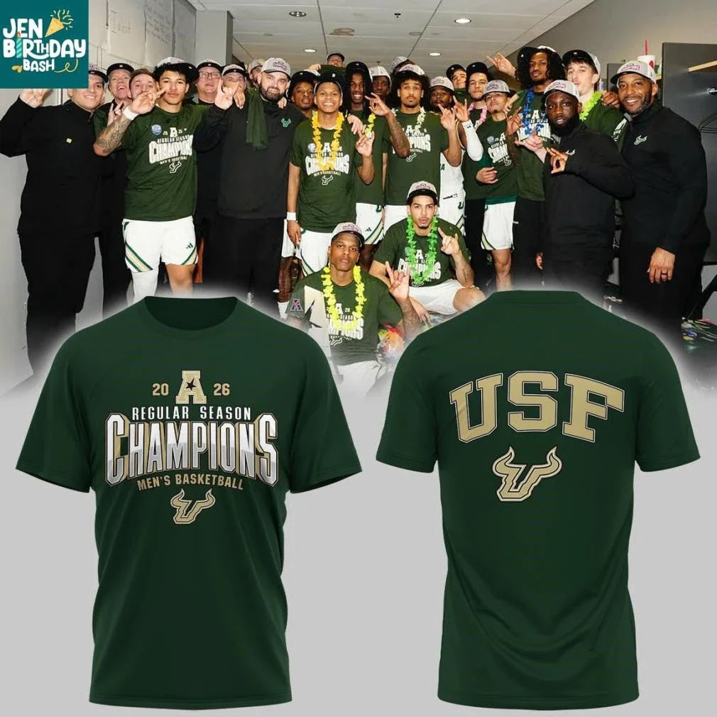 South Florida Bulls Men’s Basketball Regular Season Champions 2026 Shirt