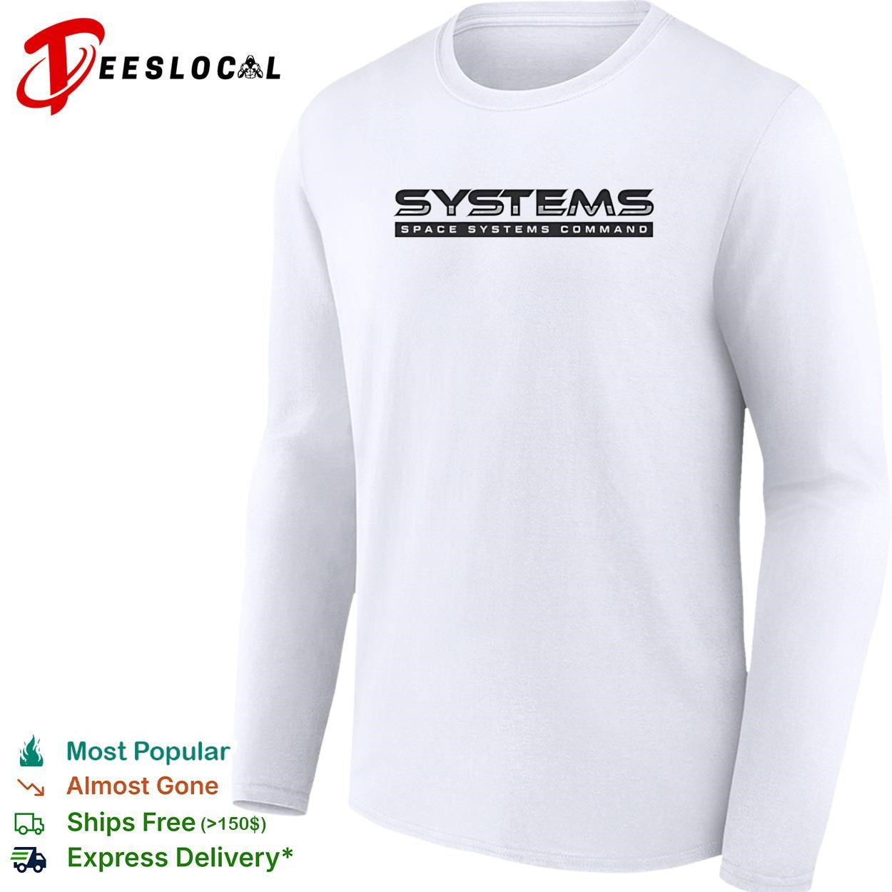 Space Systems Command military logo patriotic graphic shirt