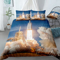 SpaceX Falcon Heavy Launch Bedding Set (Duvet Cover & Pillow Shams)