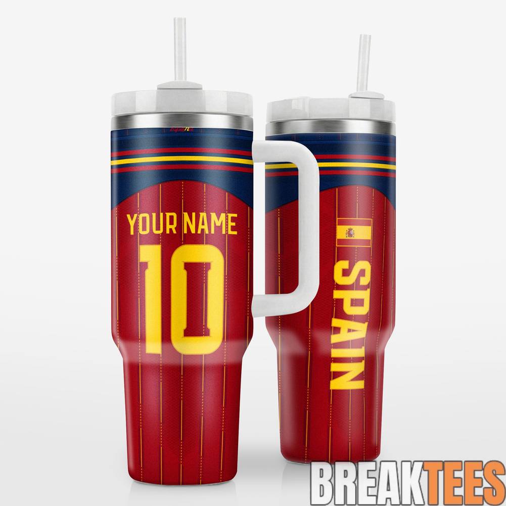 Spain Jersey Design WC26 Custom Tumbler