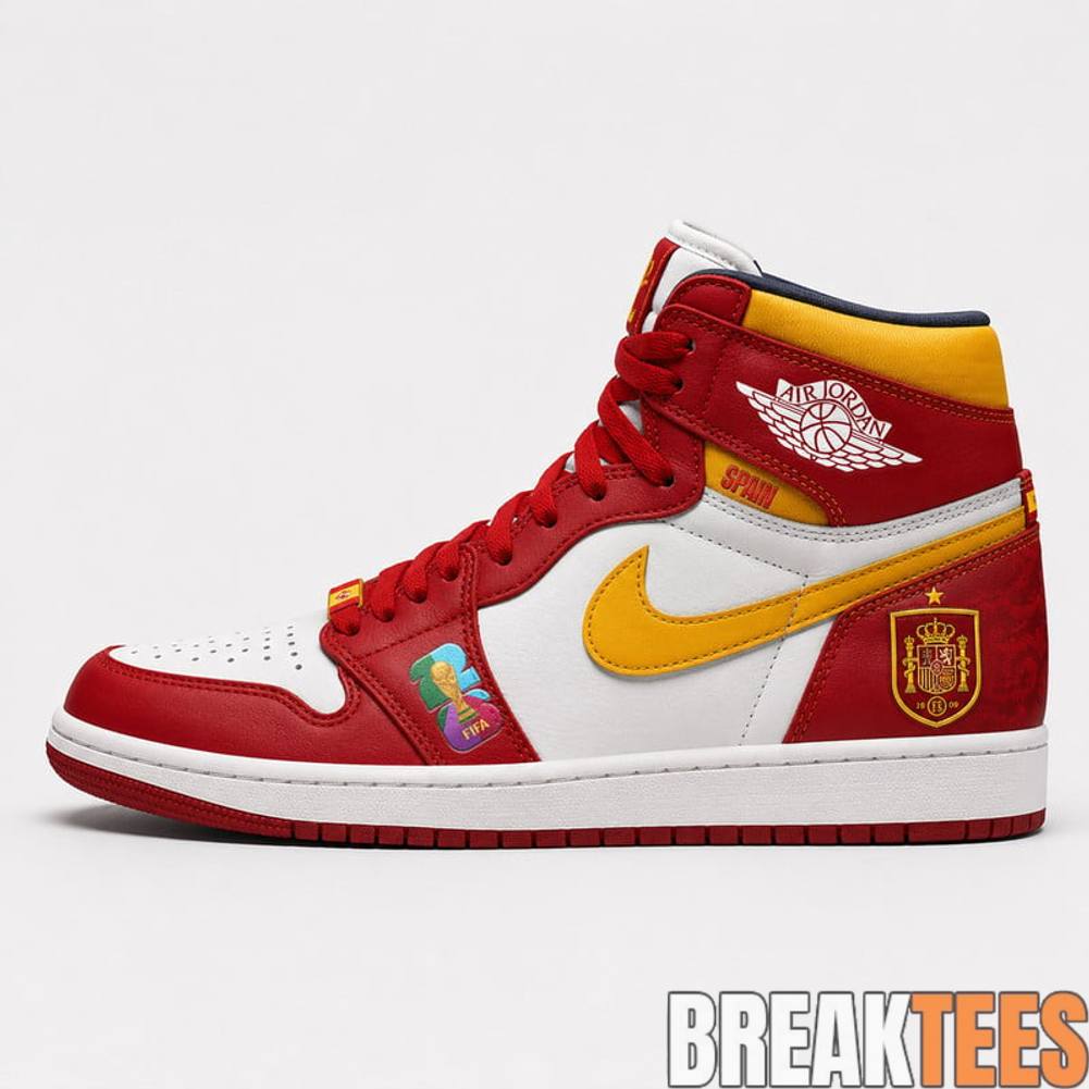 Spain National Football Team WC26 Special Edition Air Jordan 1 Sneaker