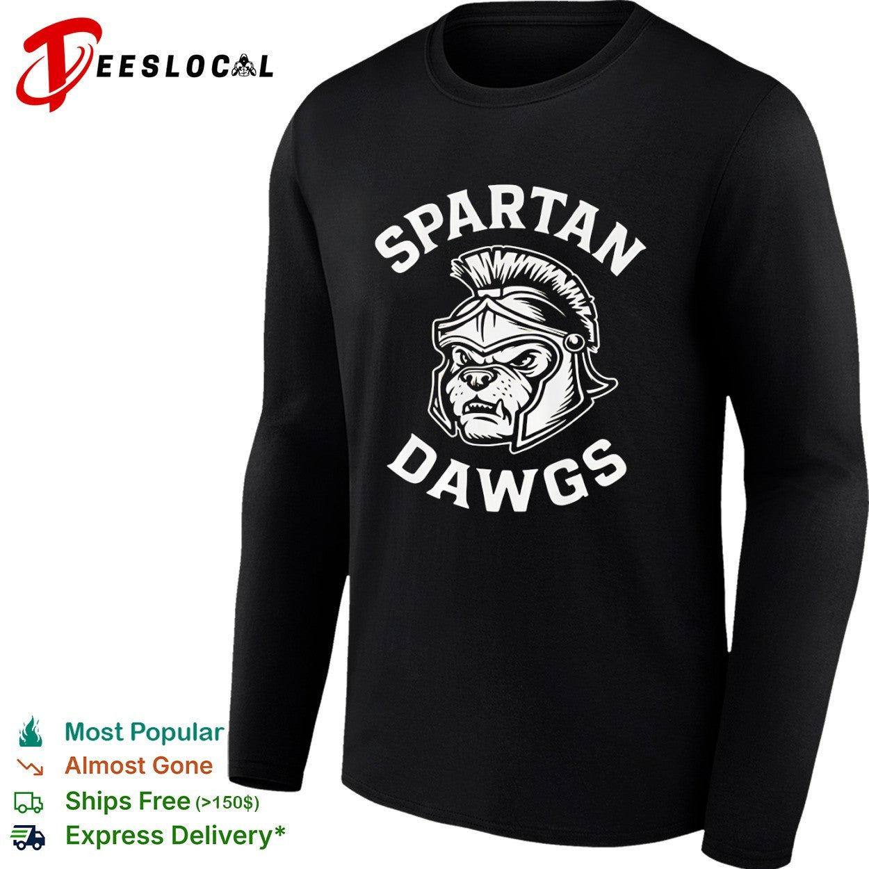 Spartan Dawgs mascot logo shirt