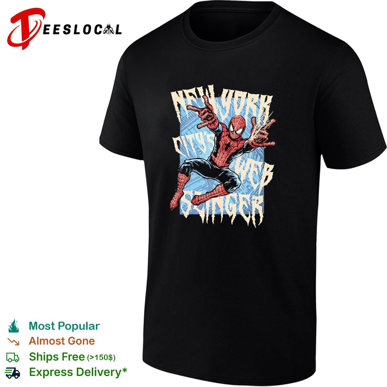 Spider-Man New York Citys Web Slinger Marvel Comics Superhero Action Movie shirt