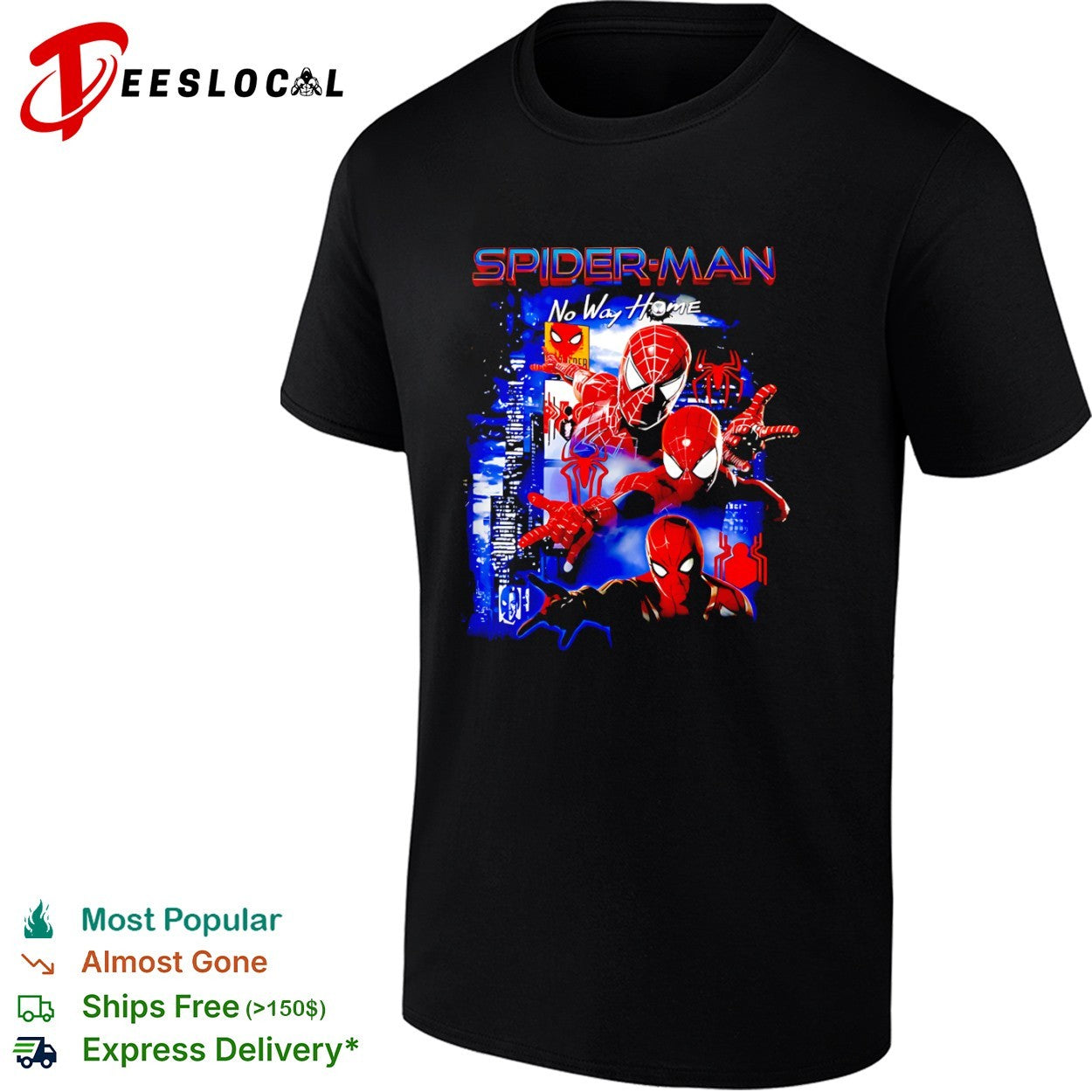 Spider Man No Way Home Tobey Maguire Andrew Garfield Tom Holland Marvel Hero shirt