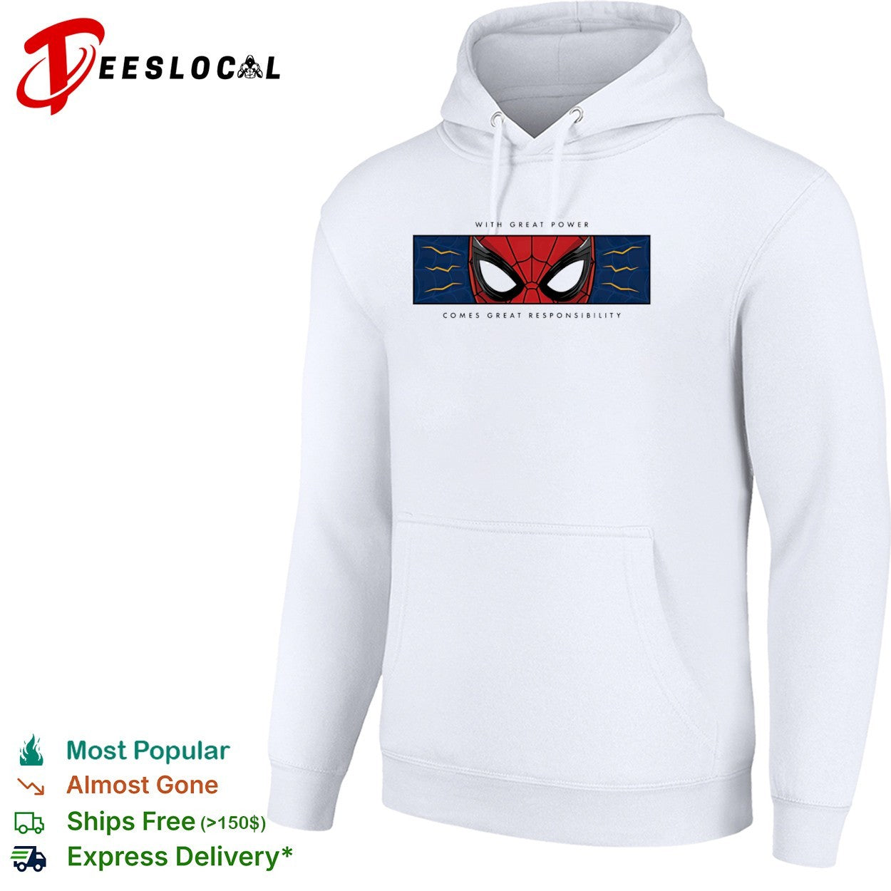 Spider-Man With Great Power Comes Great Responsibility Marvel Superher shirt