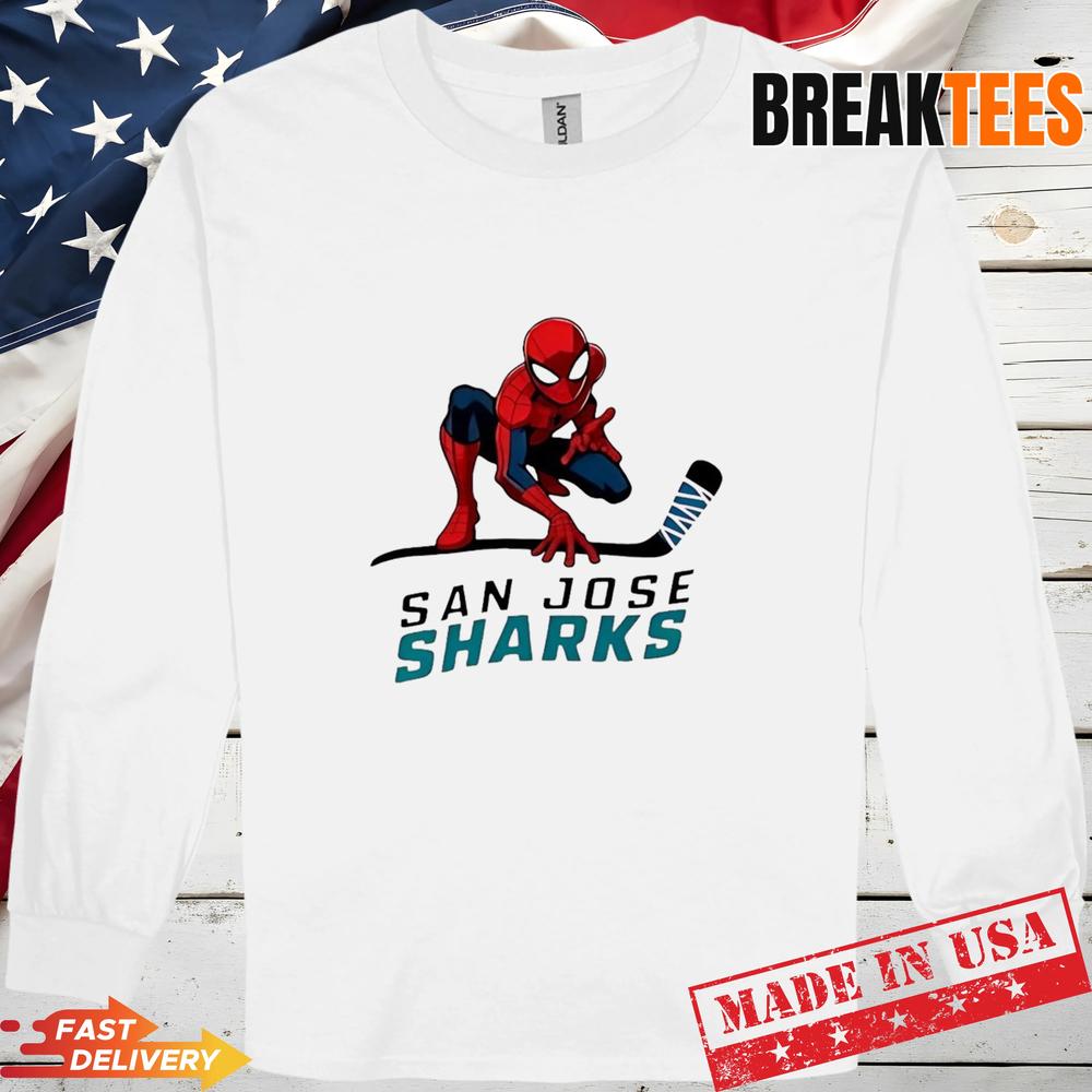 Spider Man x San Jose Sharks T-Shirt