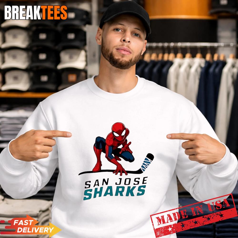 Spider Man x San Jose Sharks T-Shirt