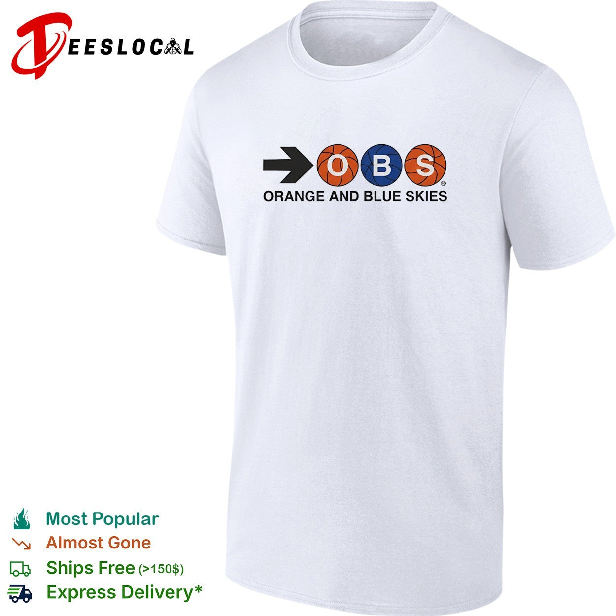 Spike Lee Orange and Blue Skies 2026 NBA Finals Game 2 shirt