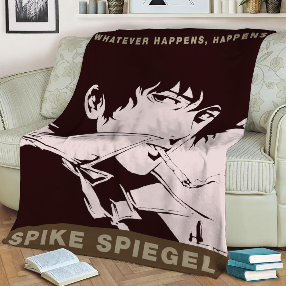 Spike Cowboy Bebop Fleece Throw Blanket