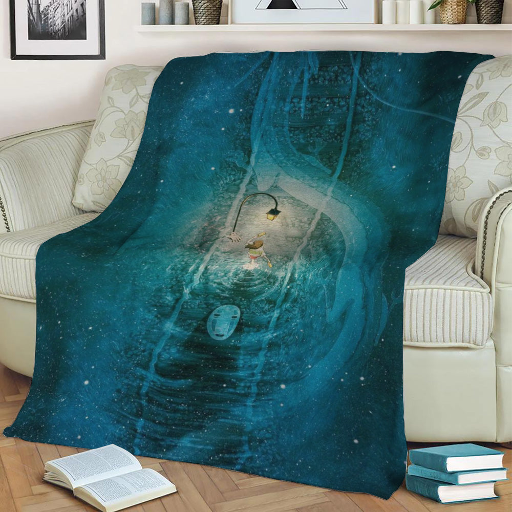 Spirited Away 1 Fleece Throw Blanket