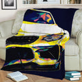 Sport Car Fleece Throw Blanket