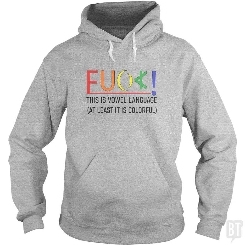 Colorful Language Hoodie