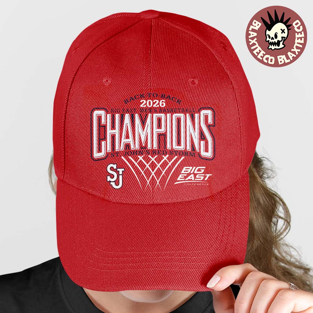 St John’s Red Storm Men’s Basketball 2026 Big East Regular Season Champions Red Cap Hat Snapback