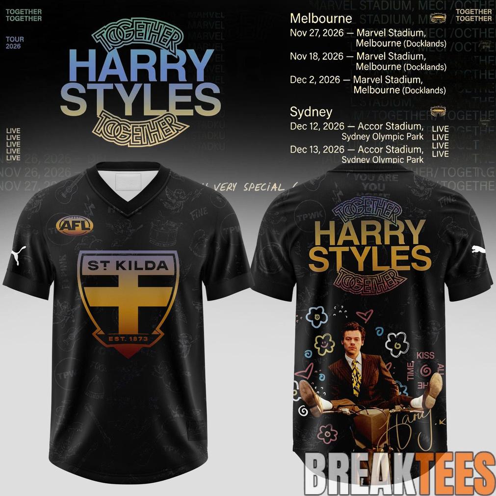 St Kilda Football Club x Harry Styles Together Together Tour 2026 Football Jersey