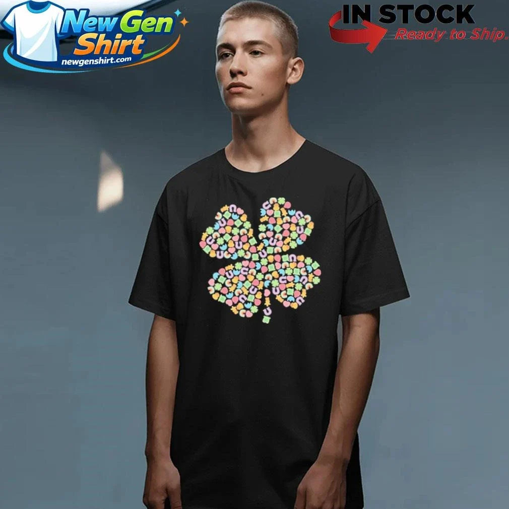 St Patricks Day Lucky Charm Four Leaf Clover Shirt