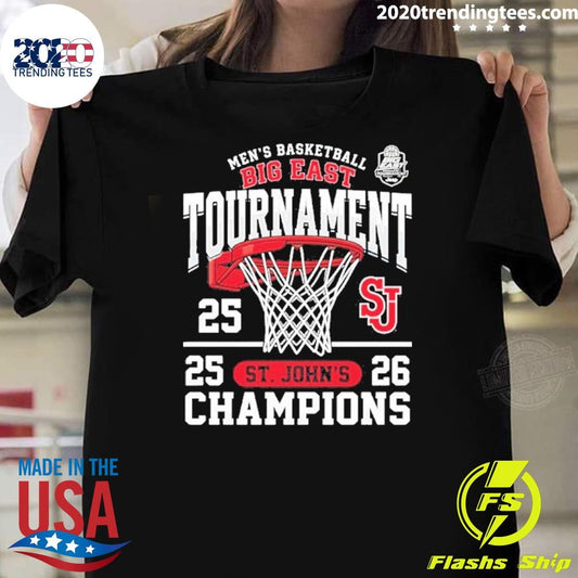 St. John’s Red Storm Men’s Basketball 2026 Big East Tournament Champions Shirt