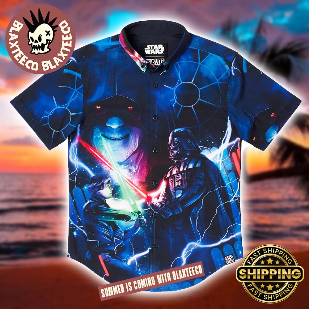 Star Wars RSVLTS Like My Father Before Me Button Short Sleeve Hawaiian Shirt