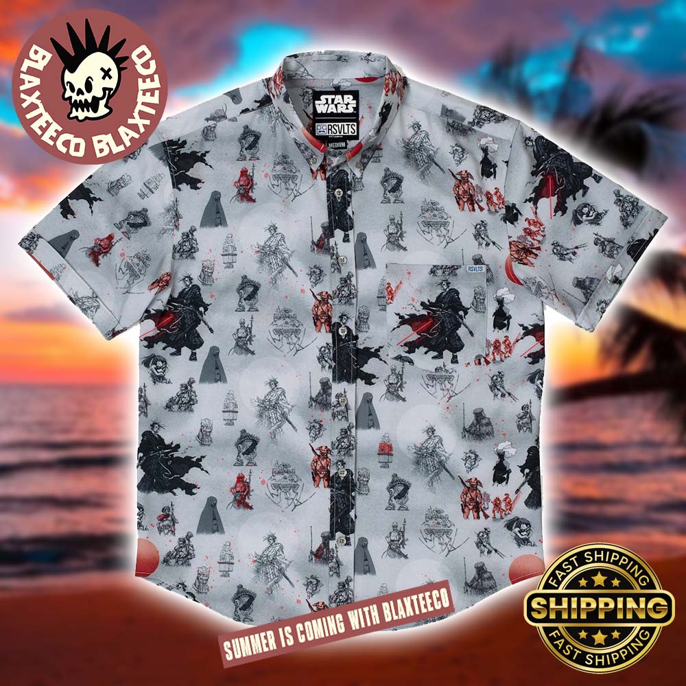 Star Wars RSVLTS Ronin The Duel Button Short Sleeve Hawaiian Shirt