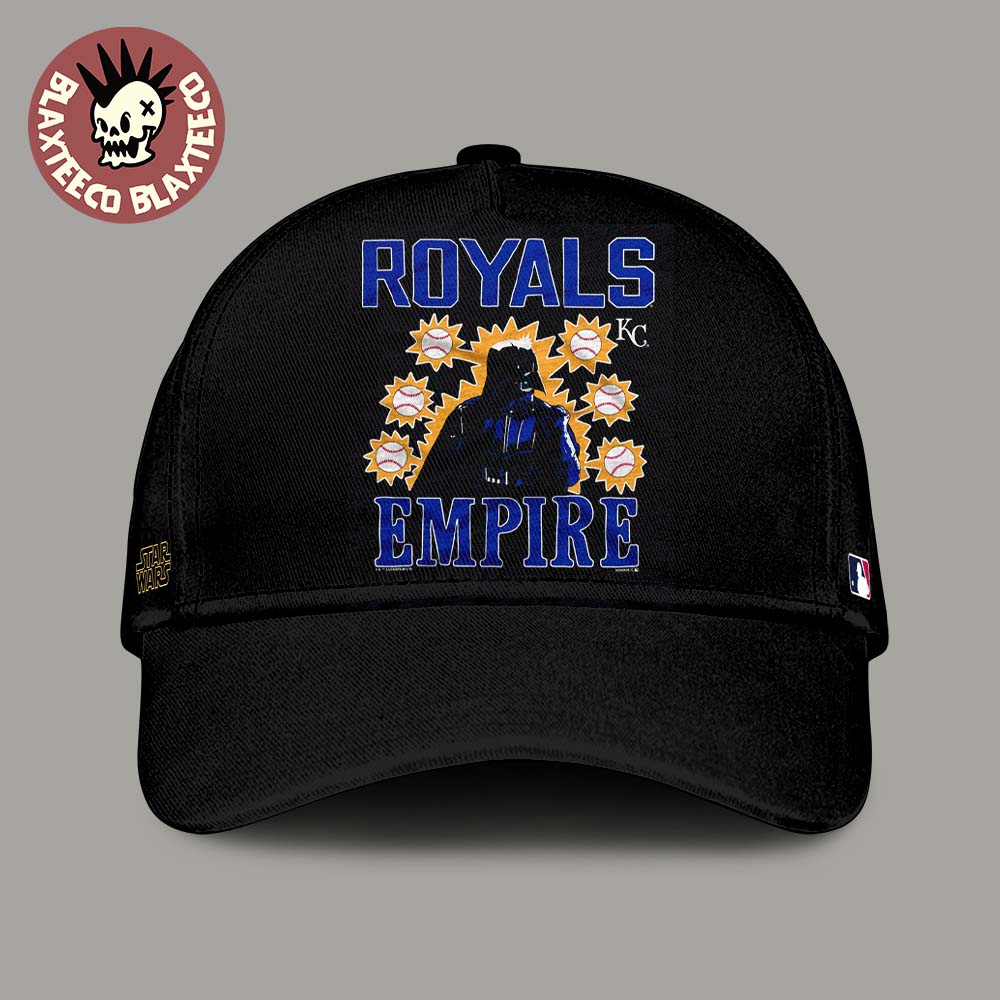 Star Wars X MLB 2026 Star Wars Day Kansas City Royals Dark Side Darth Vader Cap Hat Snapback