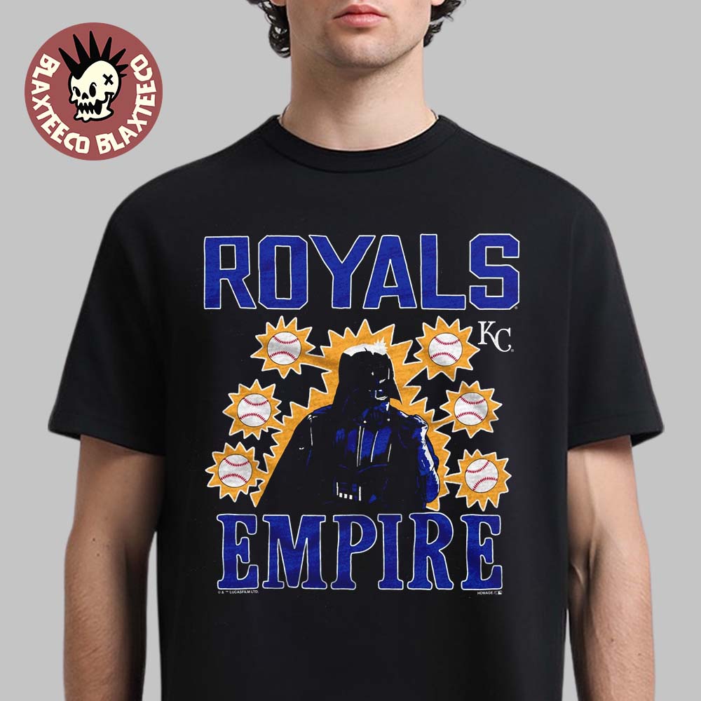 Star Wars X MLB 2026 Star Wars Day Kansas City Royals Dark Side Darth Vader T-Shirt