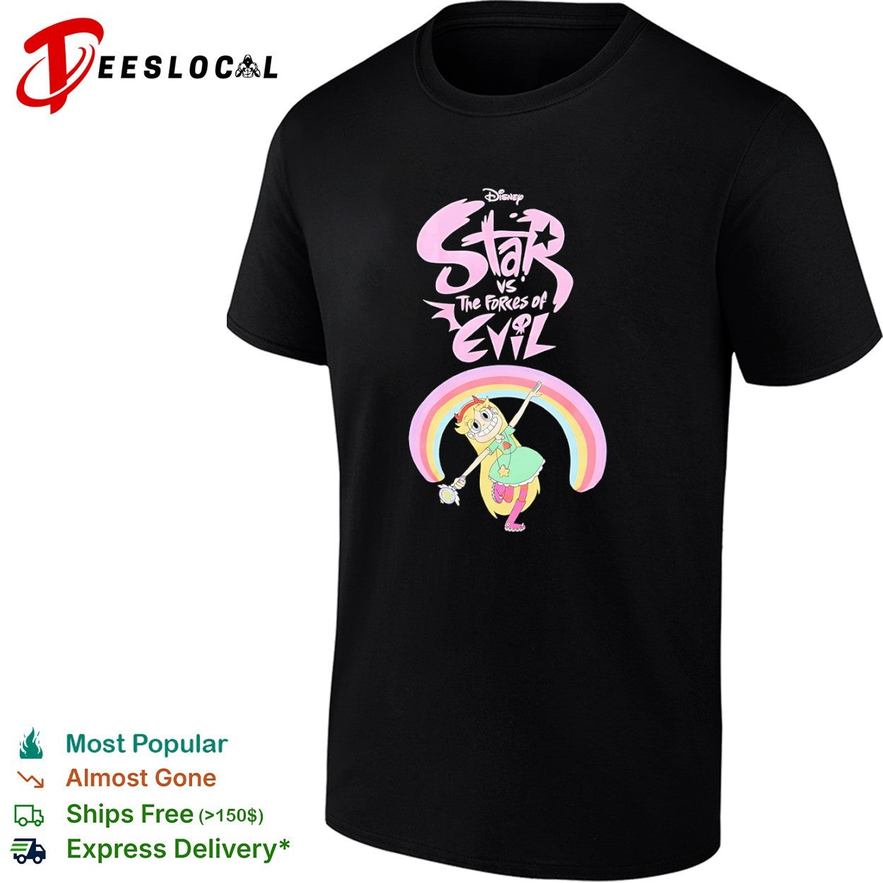 Star vs the Forces of Evil Disney Star Butterfly Rainbow shirt