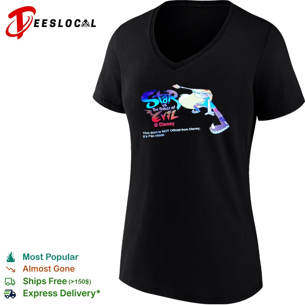 Star vs the Forces of Evil Star Butterfly and Monster Arm Fan Made Disney shirt