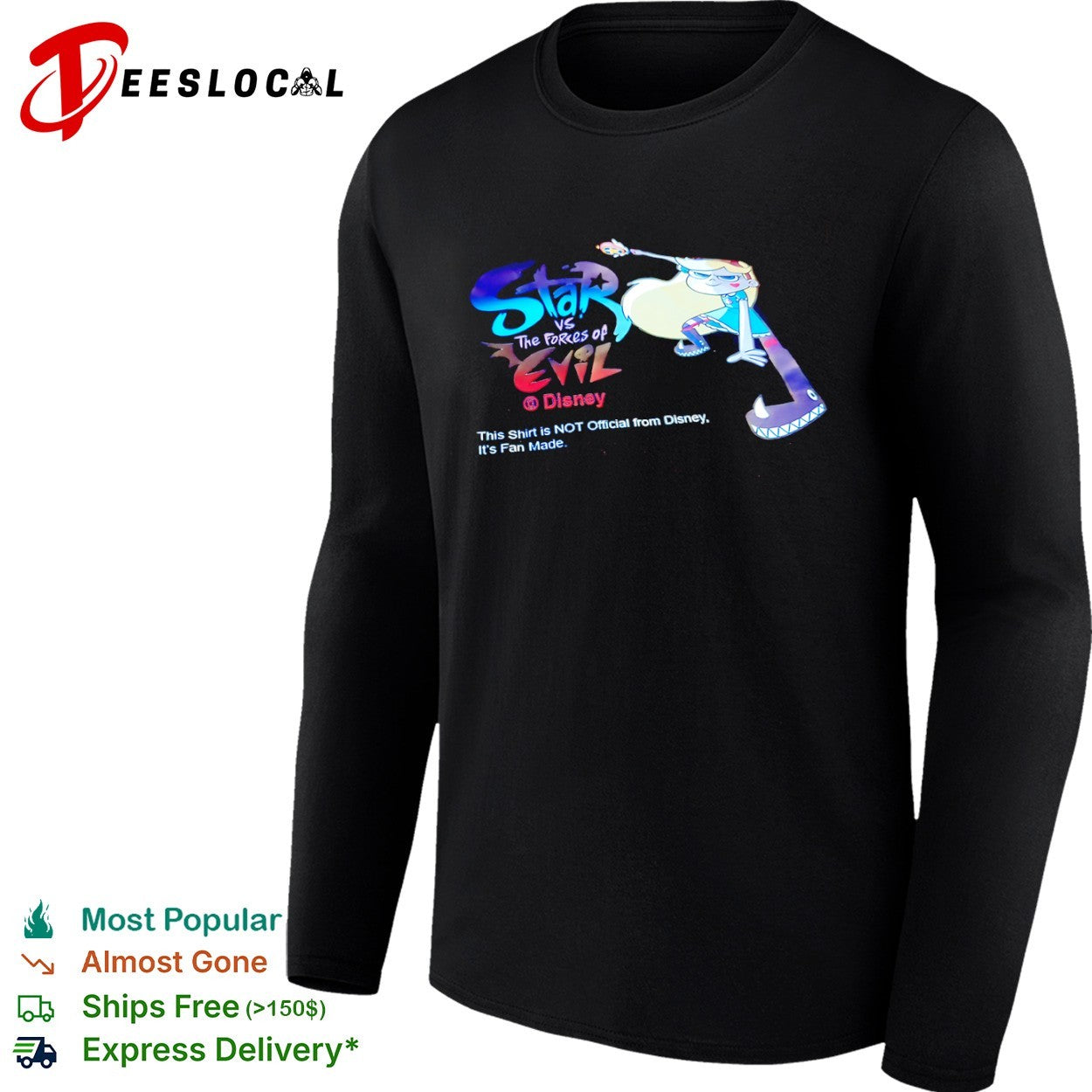 Star vs the Forces of Evil Star Butterfly and Monster Arm Fan Made Disney shirt