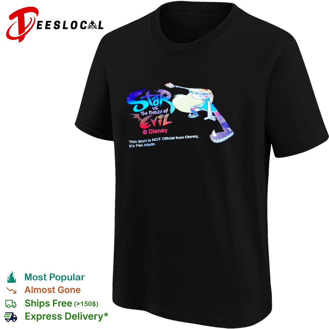 Star vs the Forces of Evil Star Butterfly and Monster Arm Fan Made Disney shirt