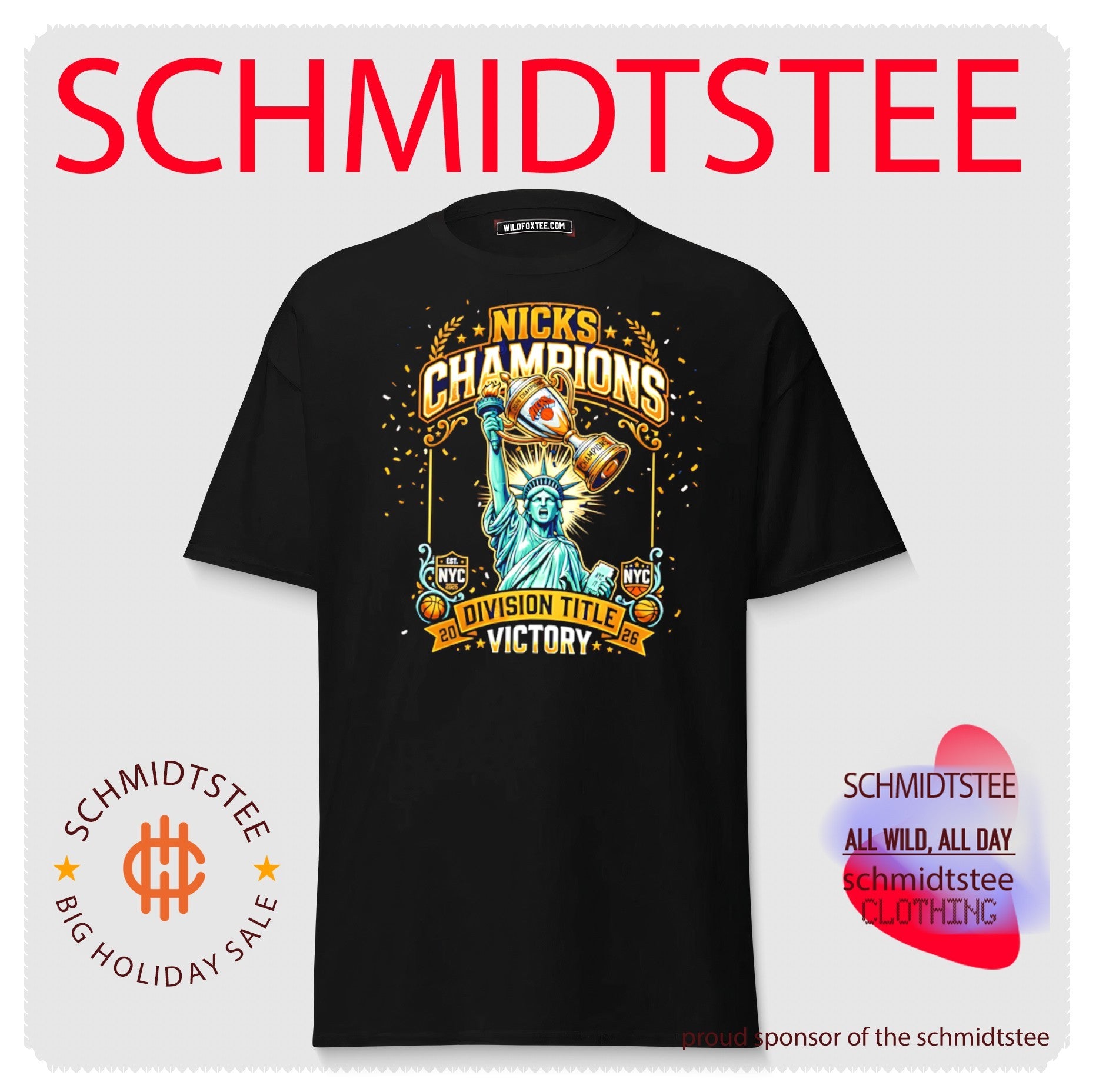 Statue of Liberty New York Knicks 2026 Division Title Champions shirt