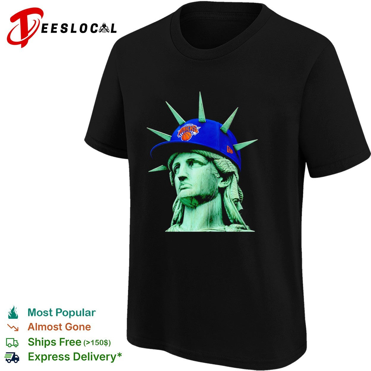 Statue of Liberty New York Knicks NBA hat Shirt