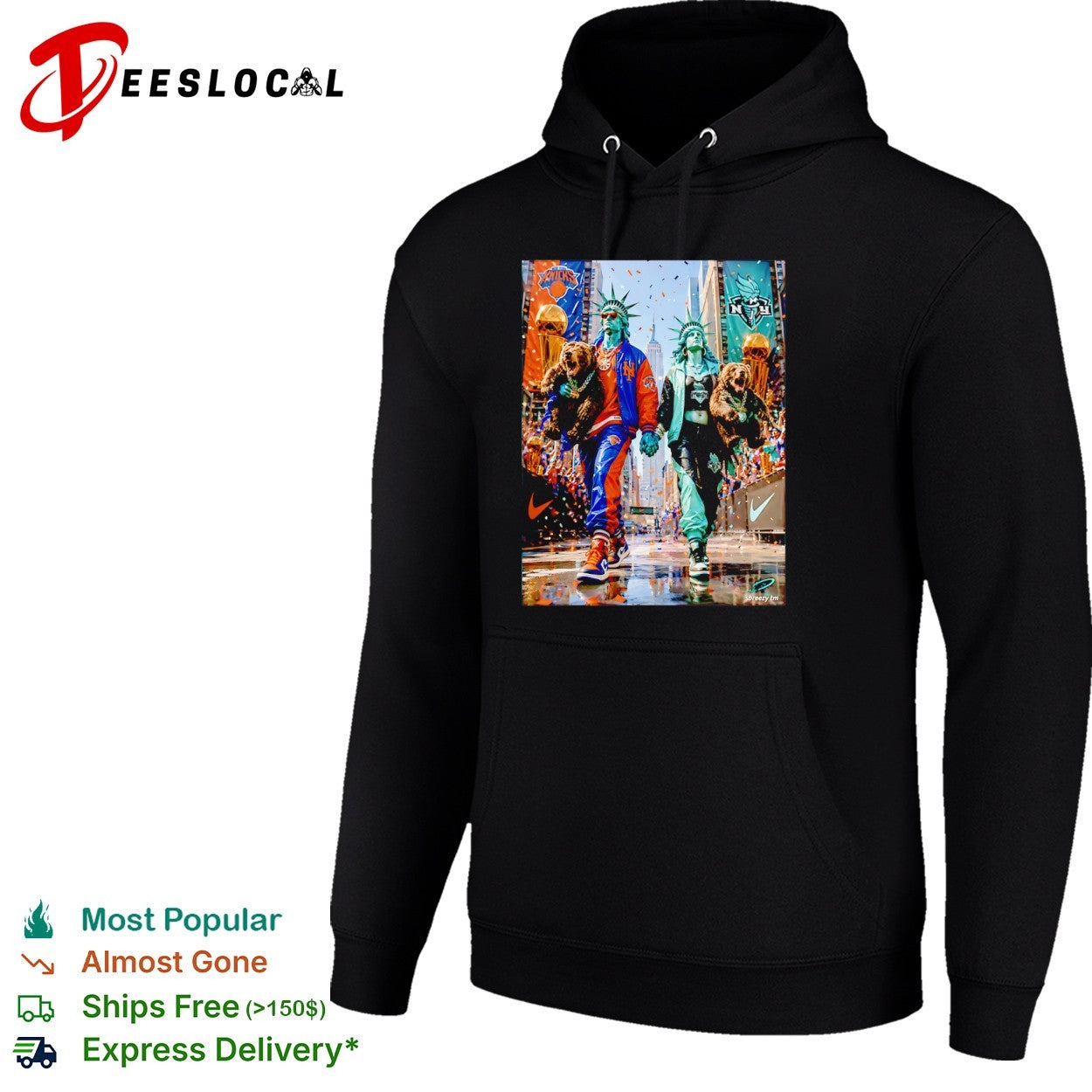 Statue of Liberty New York Knicks and New York Liberty Champions shirt