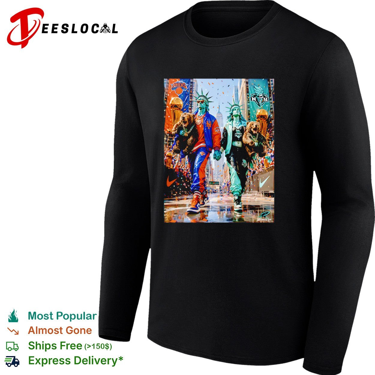 Statue of Liberty New York Knicks and New York Liberty Champions shirt