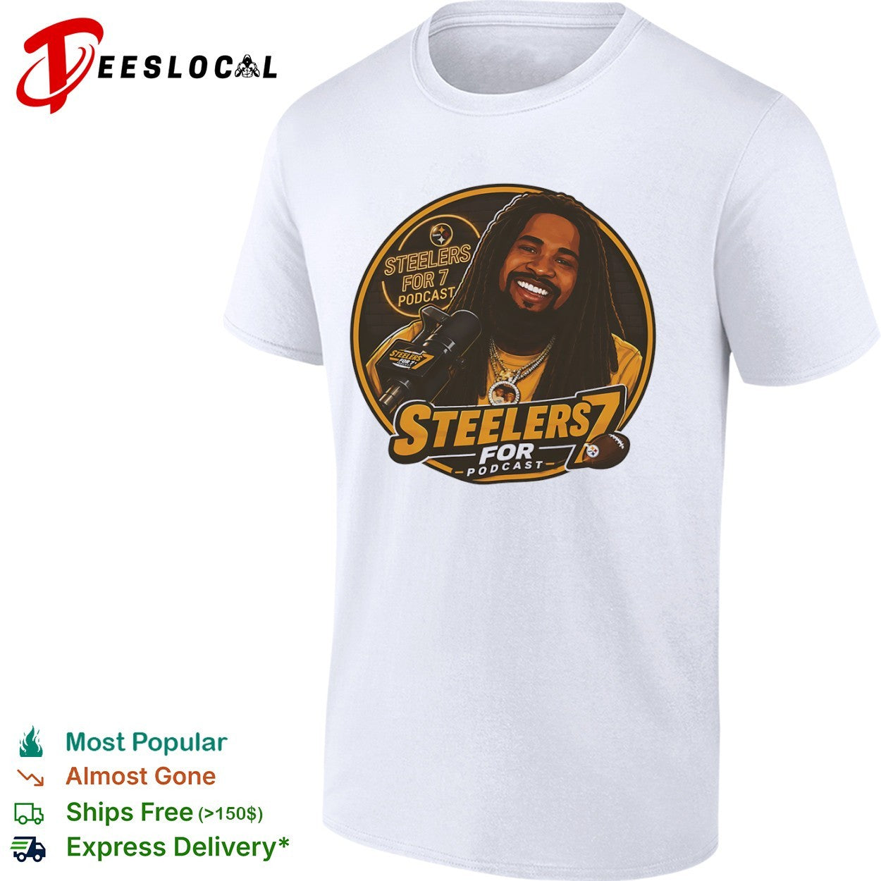 Steelers for 7 Podcast Cameron Heyward Pittsburgh Steelers NFL Football shirt