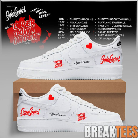 Stephen Sanchez The Lover Down Under Tour Custom Air Force 1