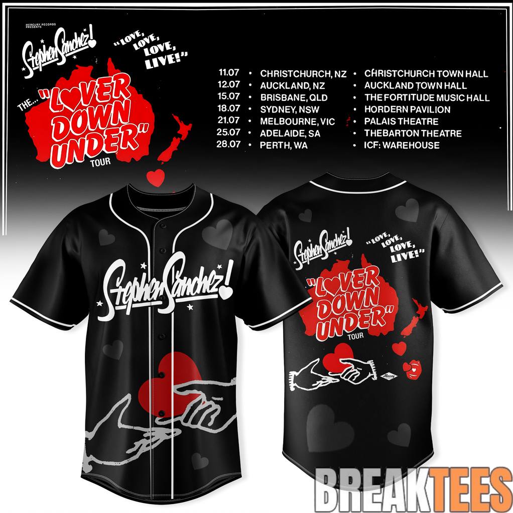 Stephen Sanchez The Lover Down Under Tour Special Baseball Jersey