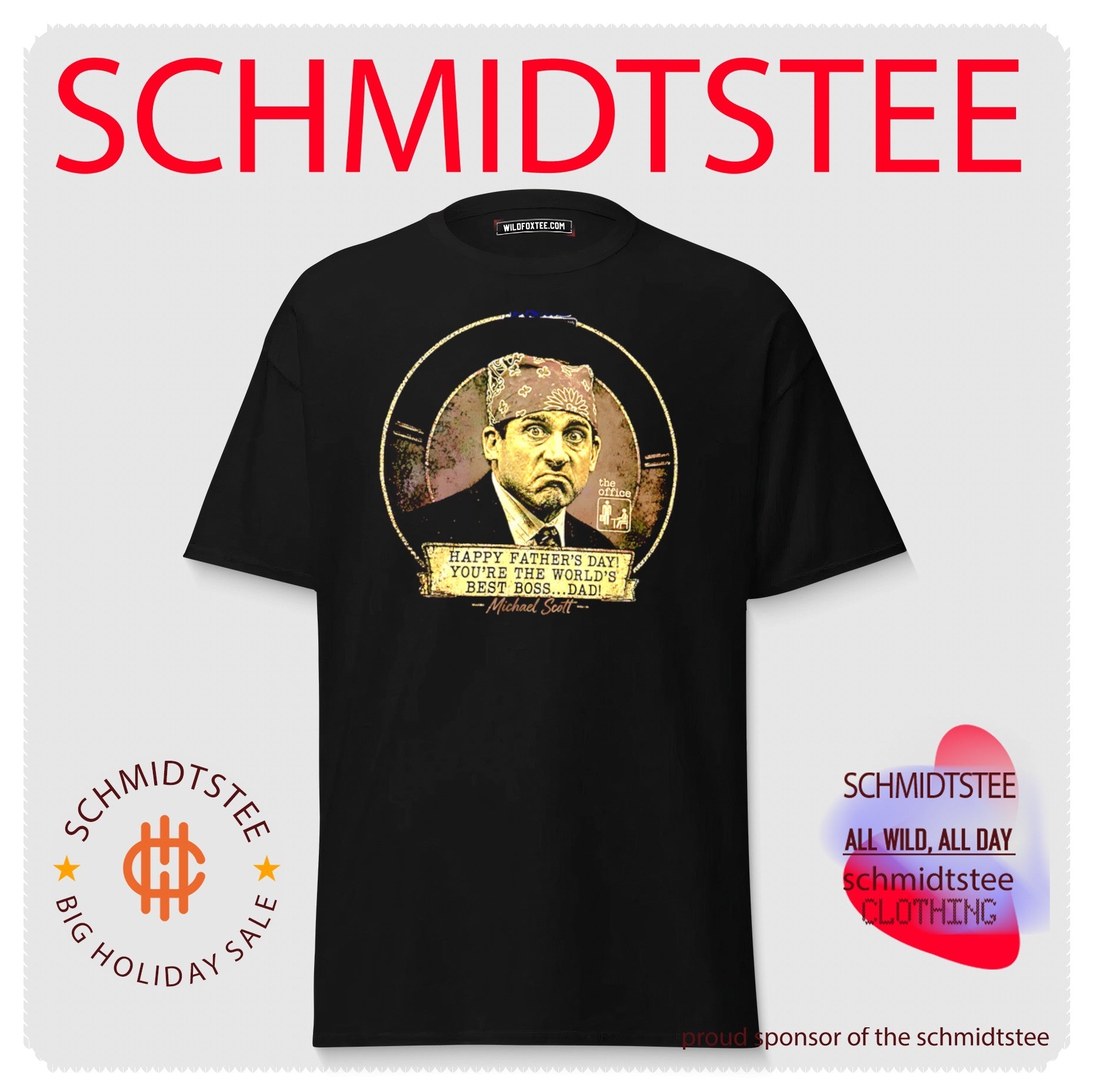 Steve Carell Prison Mike Happy Father’s Day World’s Best Boss Dad shirt