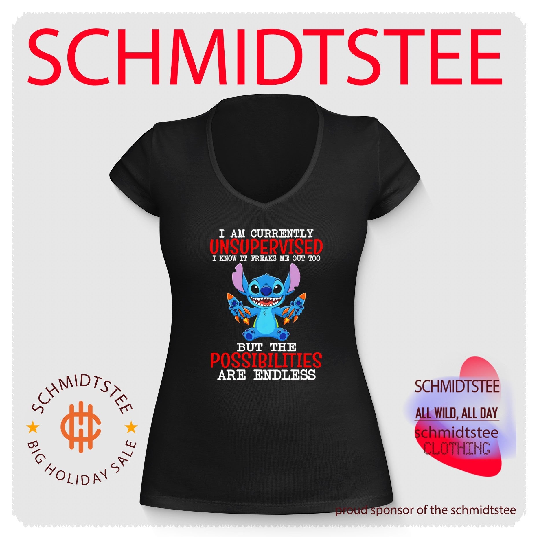 Stitch I Am Currently Unsupervised but the Possibilities Are Endless shirt