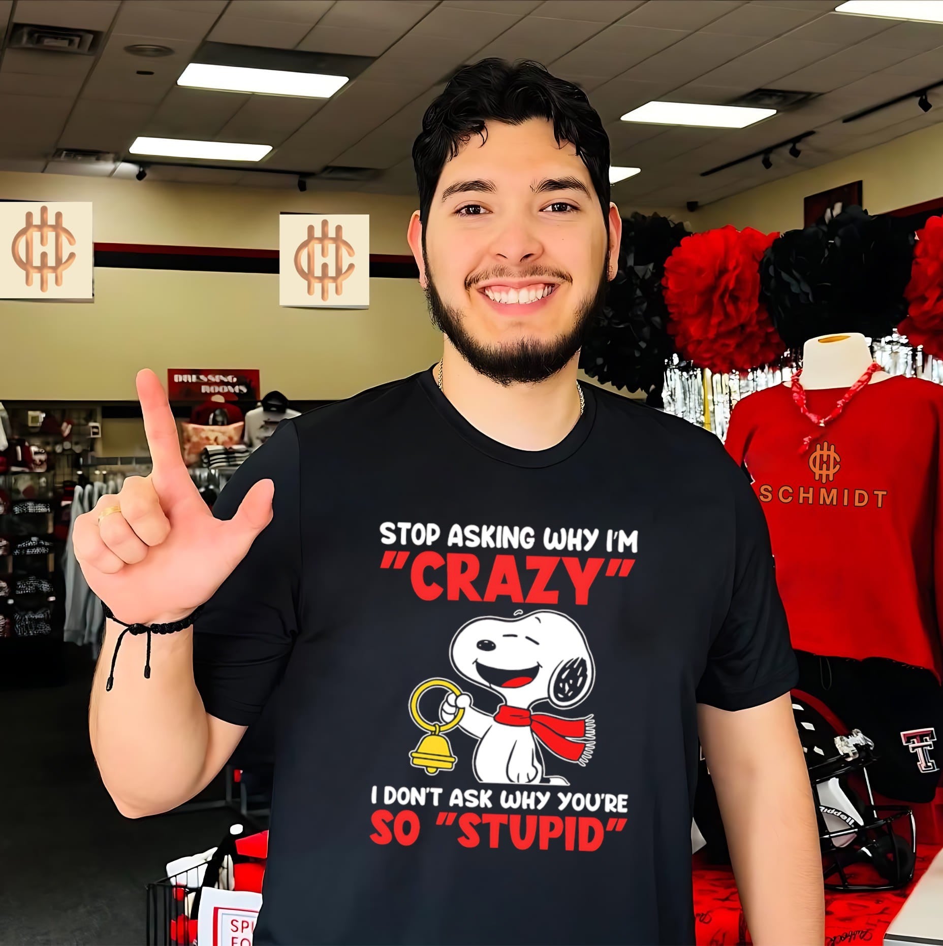Stop Asking Why I Am Crazy I Do Not Ask Why You Are So Stupid Snoopy shirt