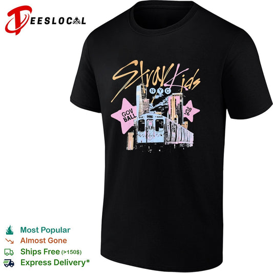 Stray Kids NYC Gov Ball 2026 Subway Train Design Concert Tour Music Festival shirt
