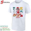 Street Fighter 1981 nine character icons minimalist geometric grid vintage shirt