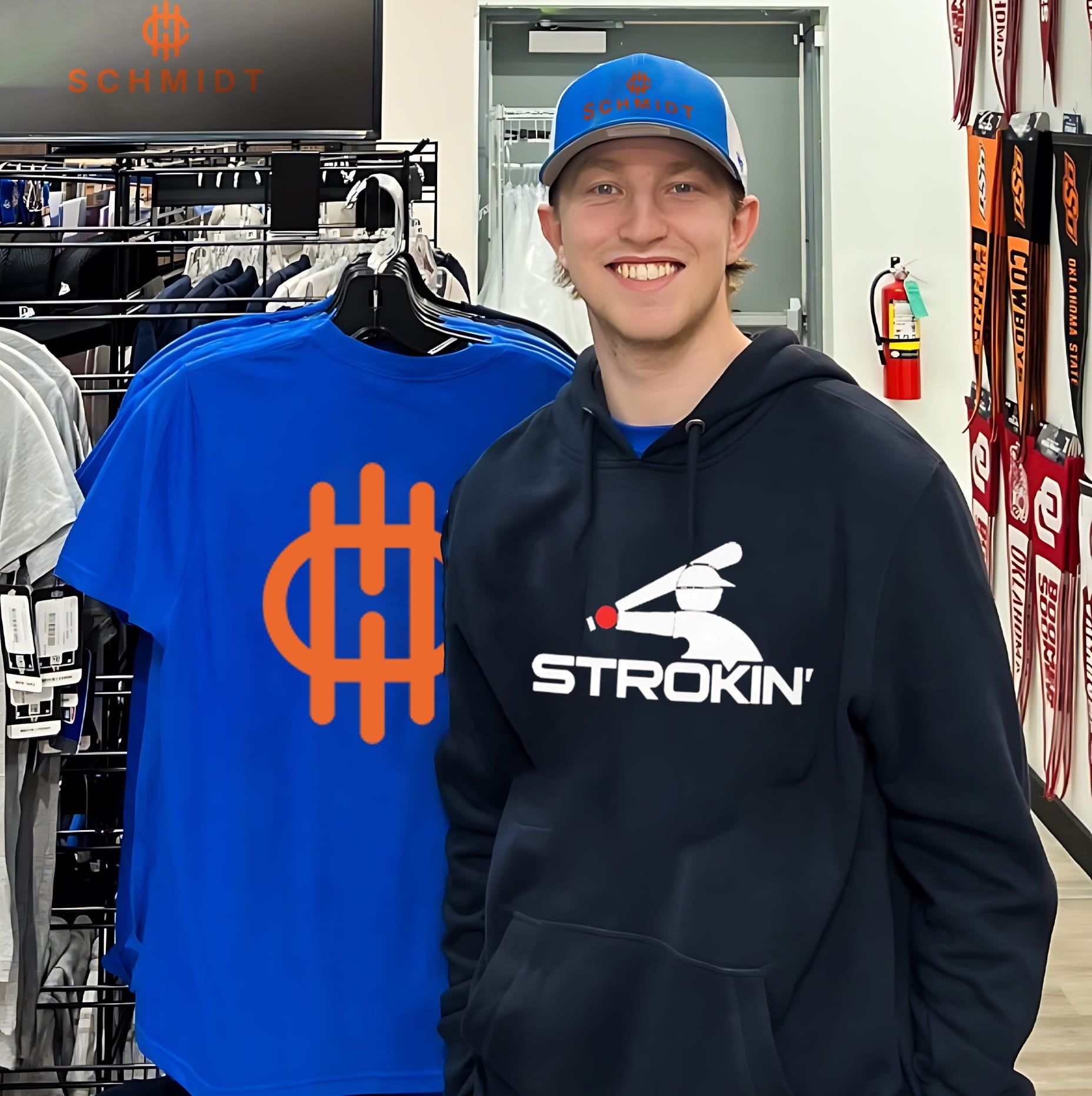 Strokin’ Baseball Player batter hitting shirt