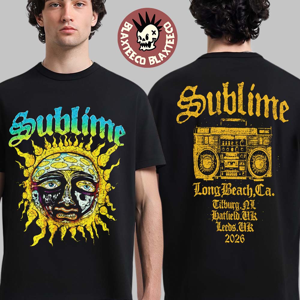 Sublime 2026 Netherlands And UK Tour Merch Two Sided T-Shirt