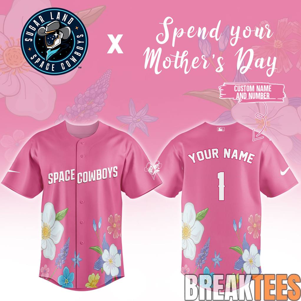 Sugar Land Space Cowboys Happy Mothers Day Custom Baseball Jersey