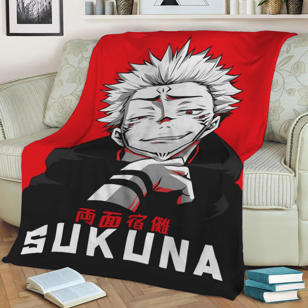 Sukuna Fleece Throw Blanket