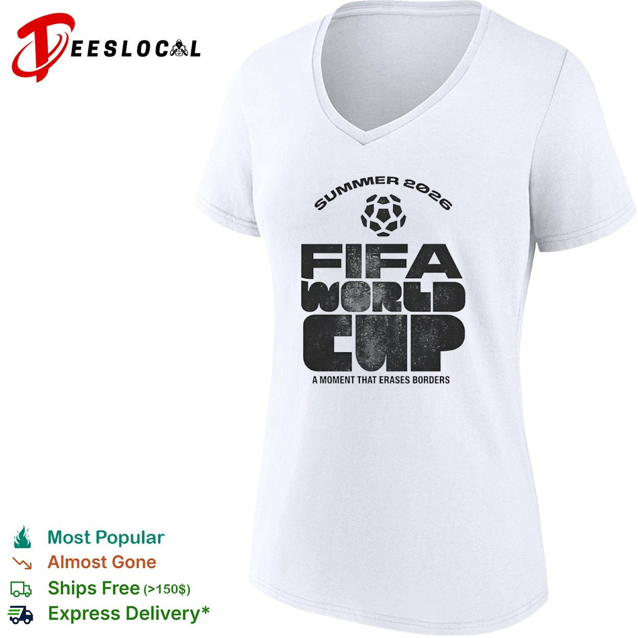 Summer 2026 FIFA World Cup a Moment that Erases Borders soccer tournament shirt
