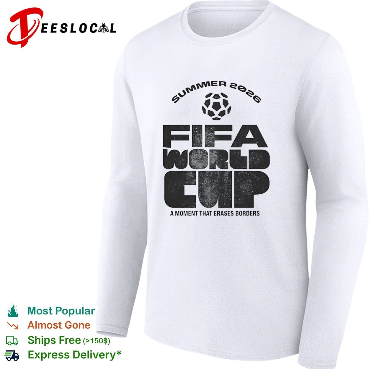 Summer 2026 FIFA World Cup a Moment that Erases Borders soccer tournament shirt