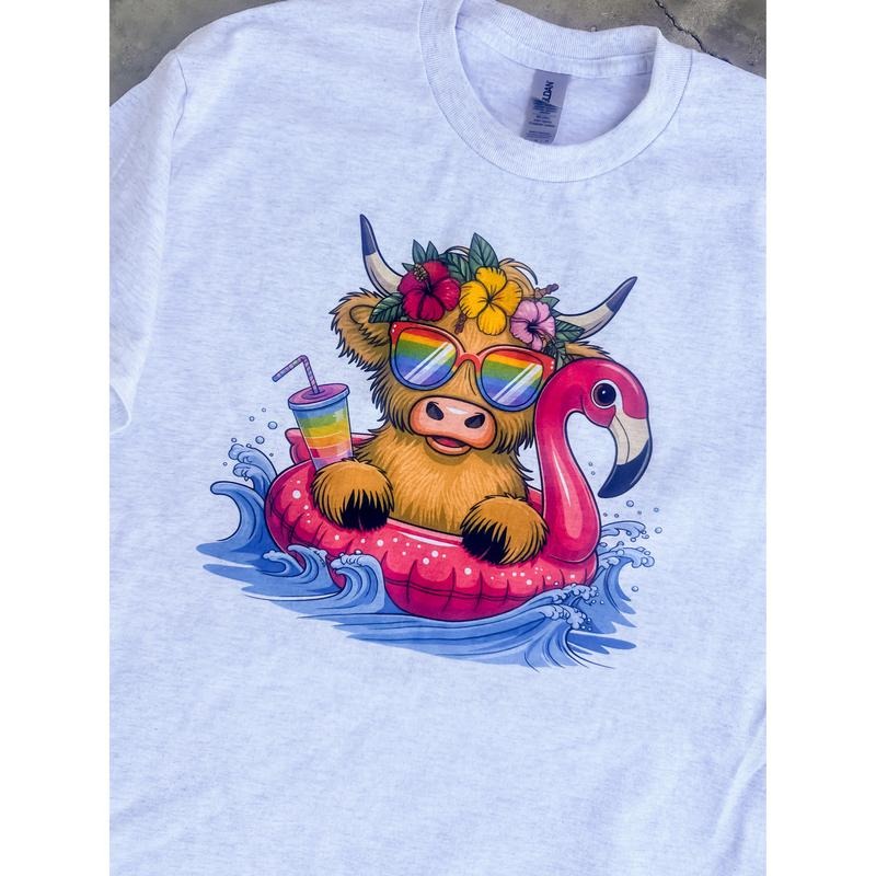 Summer Cow Top T-Shirts